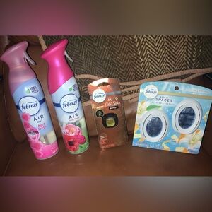Febreze Air Freshener SprayDowny April Fresh & Sweet Peony & Small Spaces & Auto
